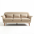 Sofa w kolorze beżowym z miękkiego materiału 200 x 85 x 80cm
